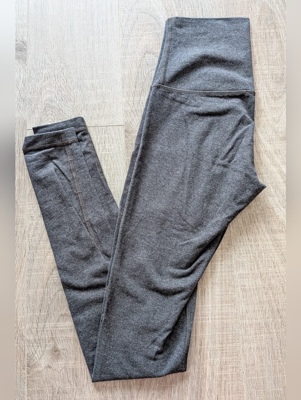 Lululemon Heathered Grey Soft Align Full on Luon Super High Waisted Leggings 4